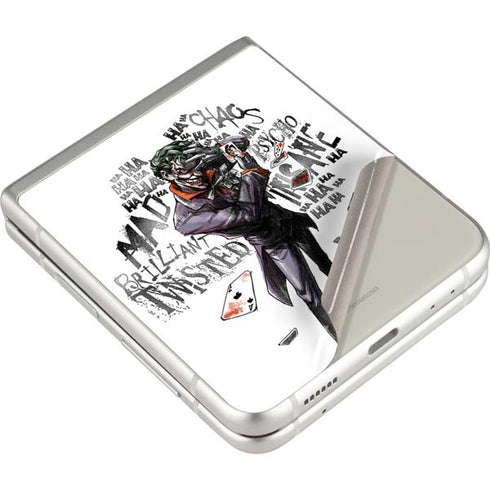 DC Comics The Joker Brilliantly Twisted Galaxy Z Flip3 5G Skin